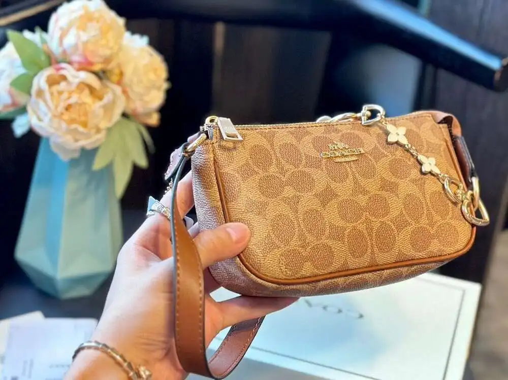 Точная Копия 1:1 В Стиле COACH Новая КошелеК Сумка-меССенджер Через Плечо Подмышки
