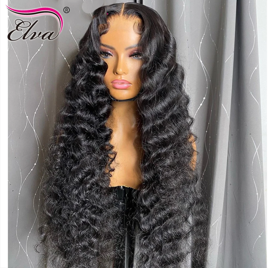 Парики из человеческих волос на сетке спереди 13x6 HD парик с глубокой кружевной