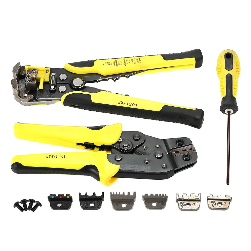 

Wire Crimpers Wire Stripper Pliers Professional 4 In 1 Ratcheting Terminal Crimping Bootlace Ferrule Crimper Tool Cord Terminals