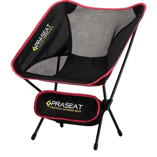

Praseat Camping Chair Practical Bag Beach Chair Red Portable Camping Cot Hunting Picnic Chair Camping Kits