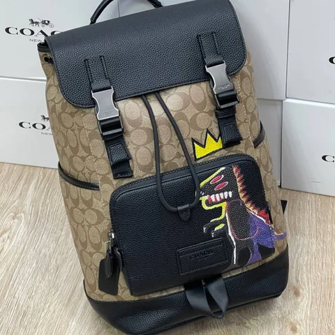 рюкзак мужской брендовый унисекс бренд coach flap backpack люкс качество тренд 2023