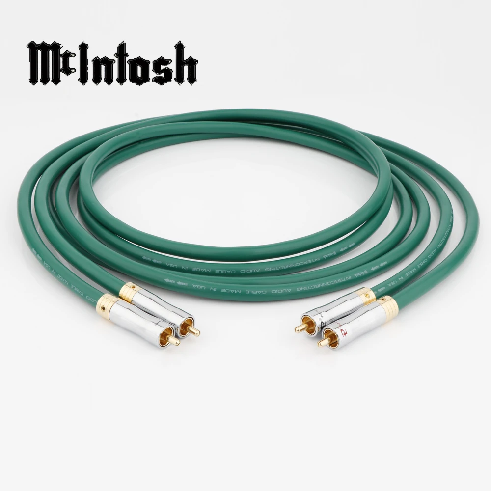 

Hi-Fi MCINTOSH 2328 медный посеребренный аудиокабель, сигнальный провод, соединительный кабель с Pailics/Preffair RCA разъемом
