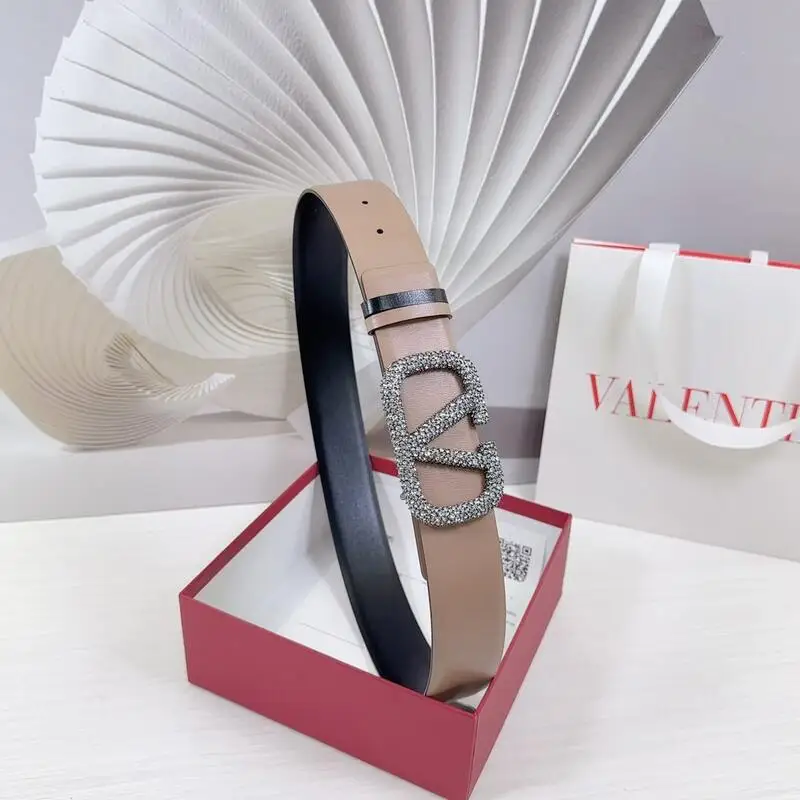 ln Стиль Ремень Dior Valentino Двусторонняя Головка Яловичная Кожа Ткань Медная