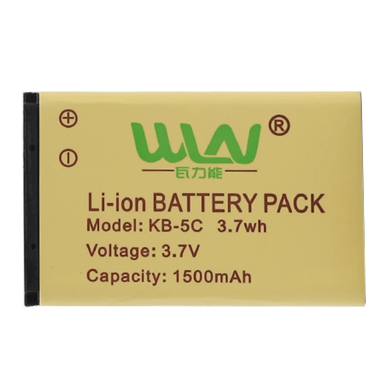 KB-5C 1500mAh литий-ионный аккумулятор для WLN KD-C1 KD-C2 KD-C10 KD-C50 KD-C51 KD-C52 совместимый RT22S RT15