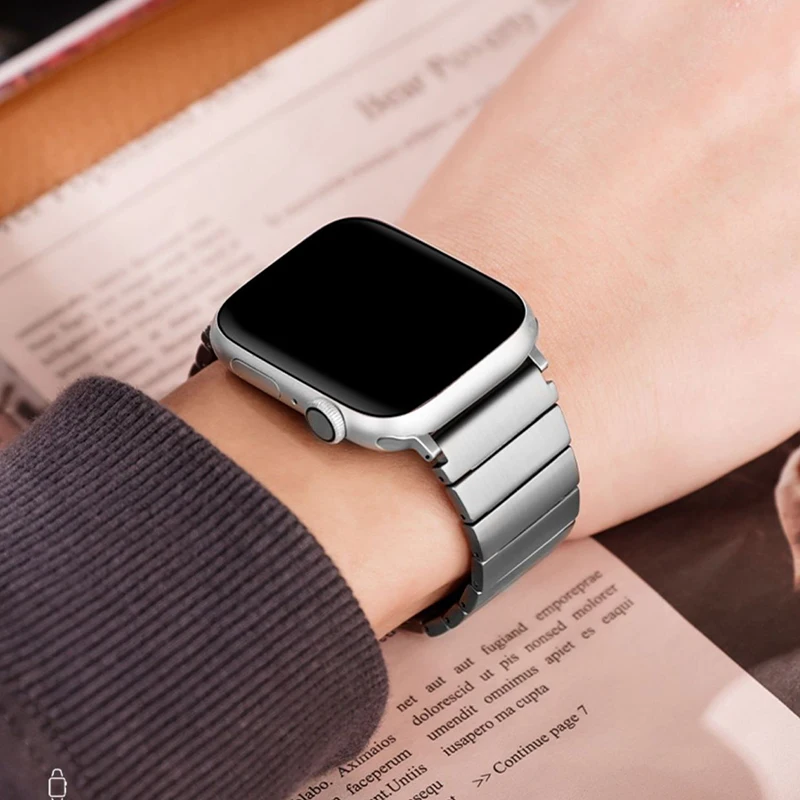 Ta1 Industrial Solid Pure Titanium Strap  Watch Accessories for Huawei Apple Xiaomi Etc Watches Ultra-Light And Non-Allergic