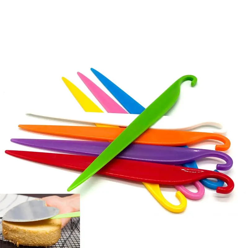 2pcs Plastic Cake Stripping Knife Spatulas Baking Tools Bakery Homemade DIY Cake Bakeware Cooking Pastry Tools Kitchen Supplies