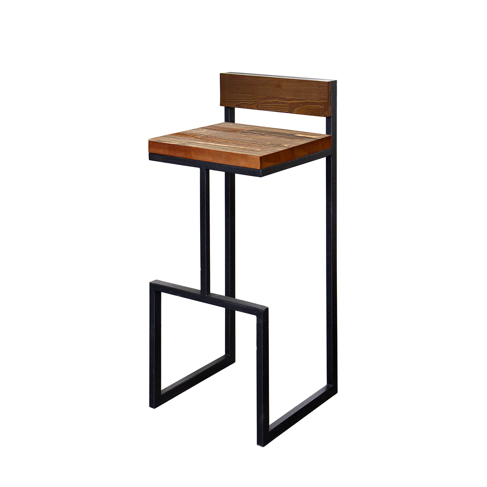 Стул барный со спинкой MA-S-XXL 1.Металл массив дерева. |