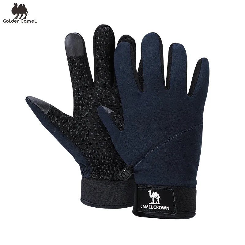 

Goldencamel Cycling Gloves for Men Winter Thermal Plus Velvet Hiking Gloves Military Tactical Glove Training Skiing Motorcycle