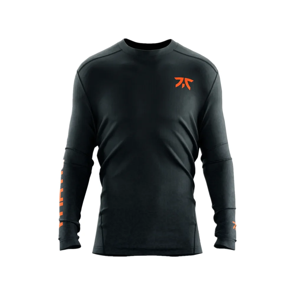 

Spring Autumn Fashion New Esports Long Sleeve T-Shirt Fnatic Pro Black Long Sleeve Harajuku Casual Clothes For Men