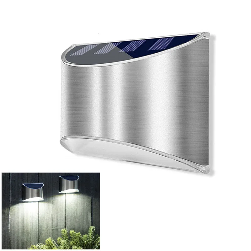 

Solar Light Outdoor Waterproof Garden Courtyard Wall Lamp Warm White Corridor Fence Light With Motion Sensor Outdoor Wall Lamp