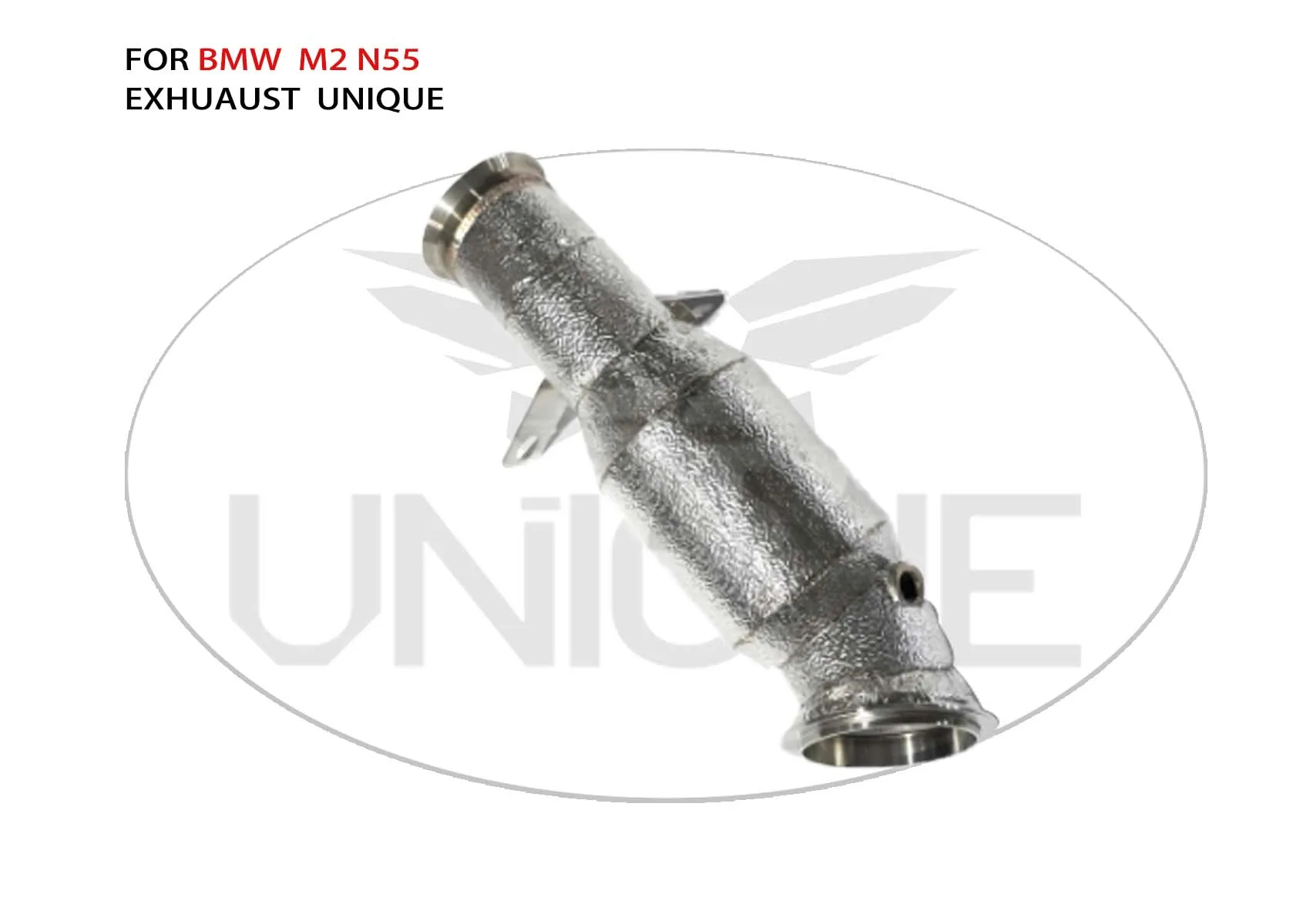 

UNIQUE Exhaust System High Flow Performance Downpipe for BMW M2 N55 3.0T Car Accessories With Cat Pipe