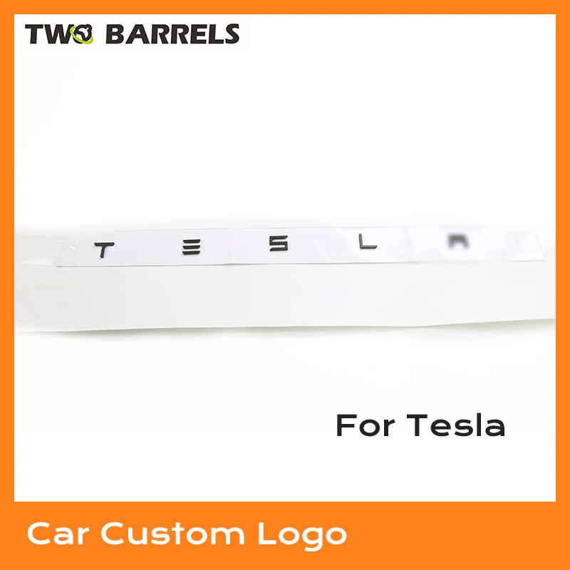 

Front Rear Trunk Logo Stikers For Tesla Model 3 Y S X 3D Styling Logol Emblem Matte Black Paste Car Accessories Auto Tools
