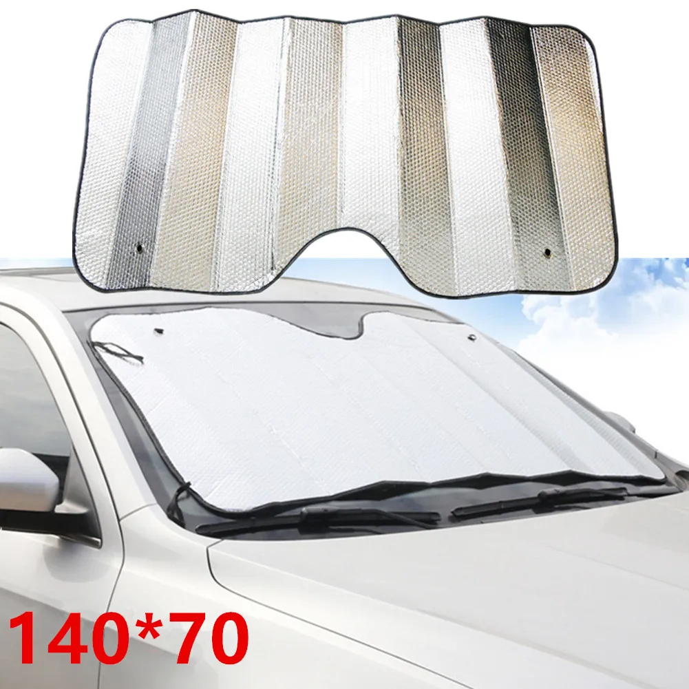 

70cm*140cm Sun Visor Sunshade Windshield Aluminum Foil Bubble Cotton Double Sided