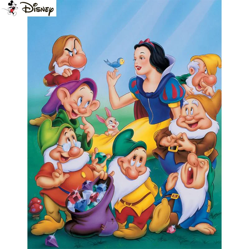 

Алмазная картина «Принцесса из мультфильма «карлик», 5D