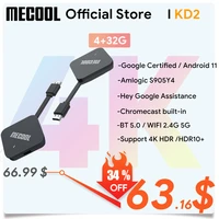 mecool 2021 global version kd2 amlogic s905y4 tv stick android 11 4gb 32gb dual wifi google certified tv box bt 5 0