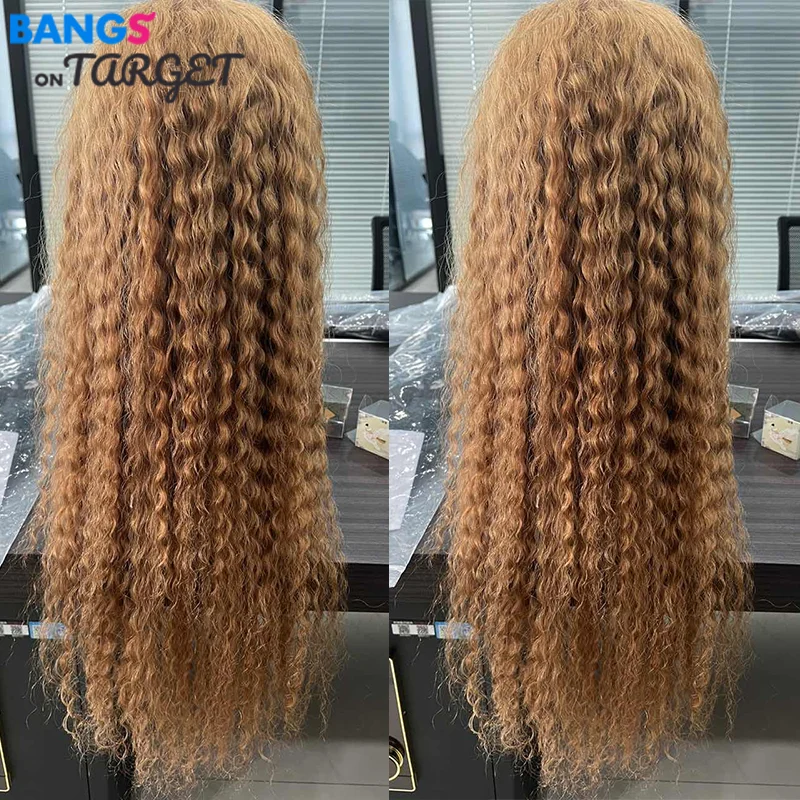 

13x6 Water Wave Lace Front Wig Brazilian Ombre Colored Human Hair Wigs For Women Highlight Honey Blonde Hd Glueless Lace Wigs