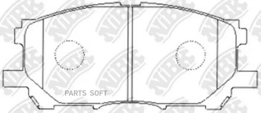 Колодки тормозные LEXUS RX300/RX330/RX350 03 08/RX400H 05 09 передние PN1497