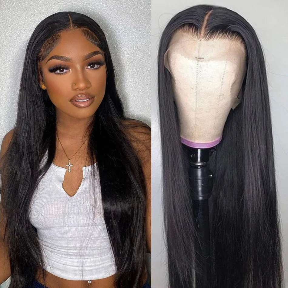 Bone Straight Lace Front Human Hair Wigs Human Hair Lace Frontal Wigs For Women Human Hair Transparent  Lace Frontal Wig