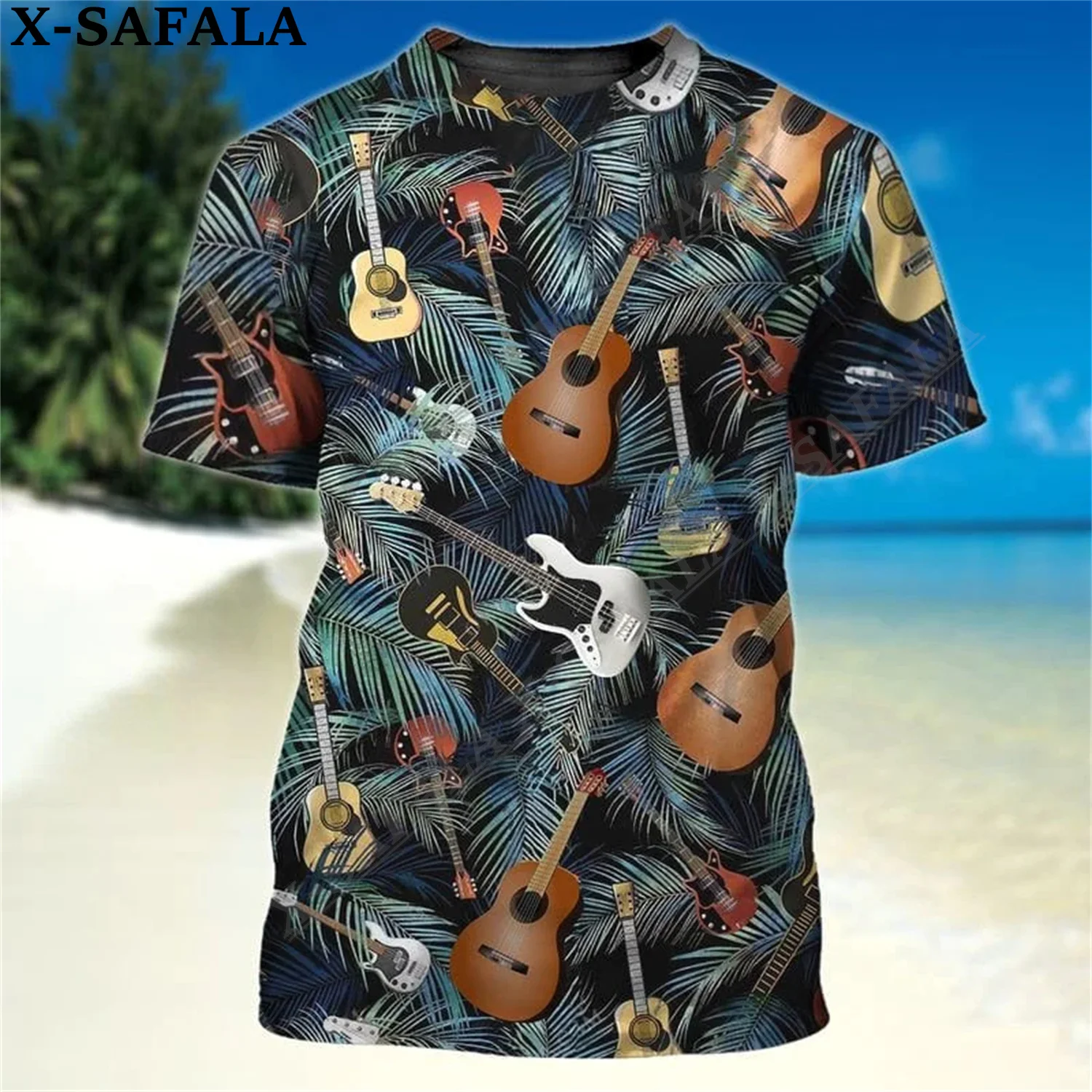 

Personalized Bass Guitar Custom Name 3D Print High Quality Milk Fiber T-shirt Summer Round Neck Men Female Casual Top Nice Gift