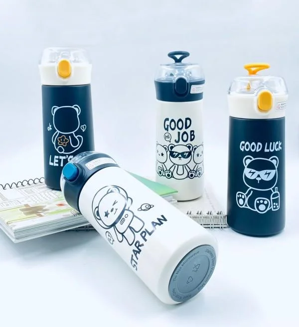 

500 ml stainless steel coffee water bottle with silicone top handle