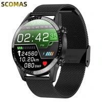 smart watch men full touch sports clock bluetooth ip68 waterproof heart rate monitor smartwatch for ios android phone md15