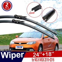2pcs car wipers blades for mg 6 mg6 20102016 accessories 2011 2012 2013 2014 2015 front windscreen windshield brushes stickers