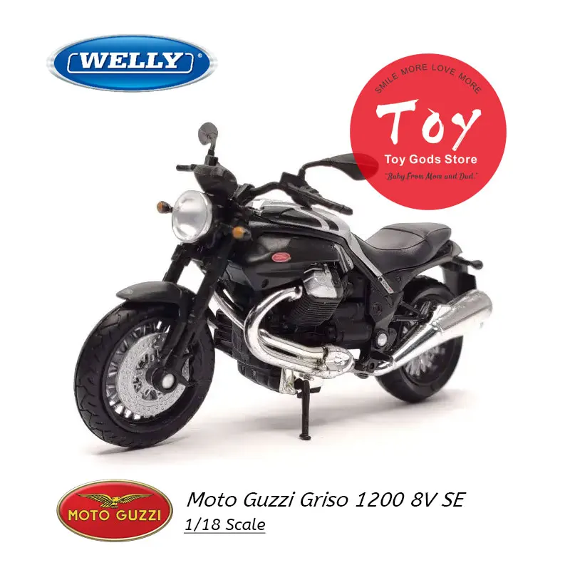 

6pcs/lot Wholesale WELLY 1/18 Scale Motorbike Model Toys Moto Guzzi Griso 1200 8V SE Diecast Metal Motorcycle Model Toy