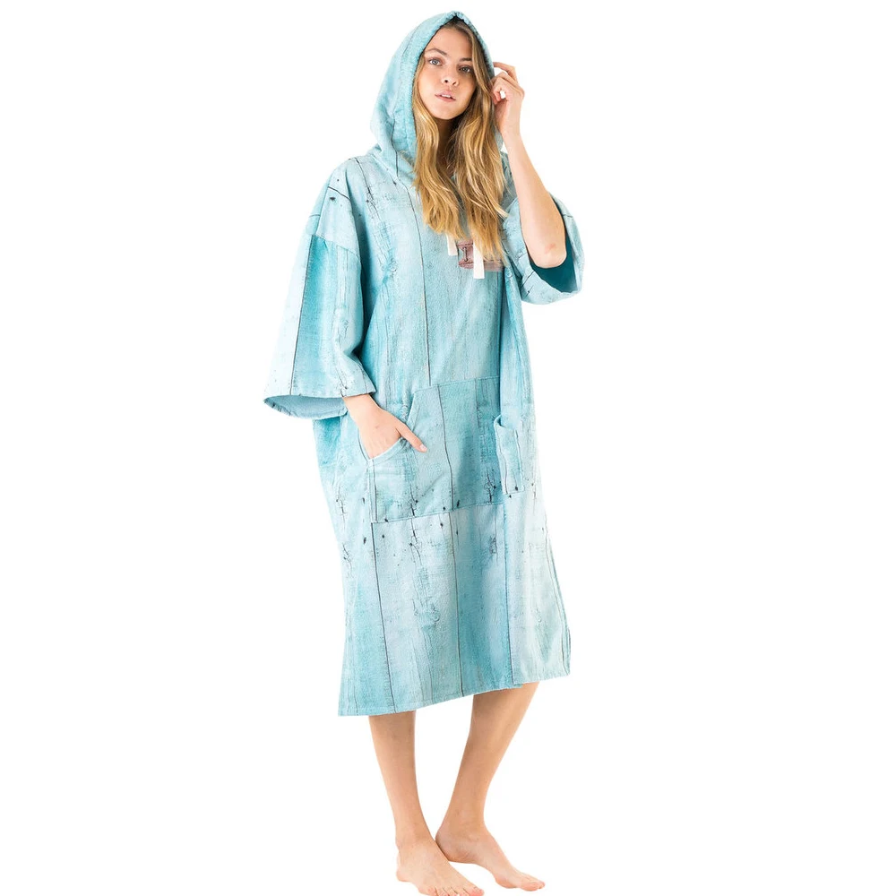 Пляжные халаты унисекс с капюшоном плащ быстросохнущий пеленальный халат