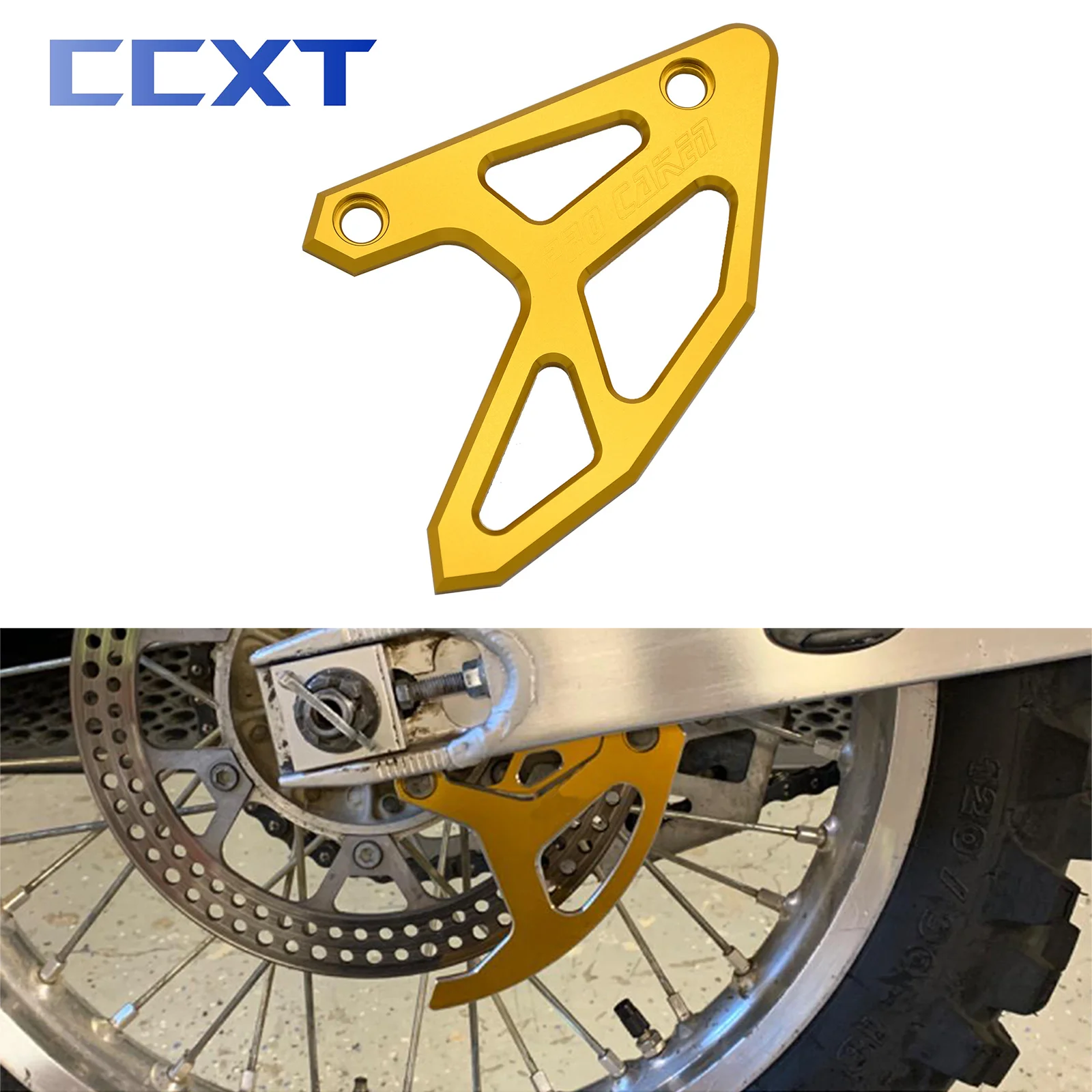 

CNC Aluminum Rear Brake Disc Guard Protector Cover For Suzuki RM125 RM250 RMZ250 RMZ450 2001-2017 2018 Dirt Bike Universal Parts