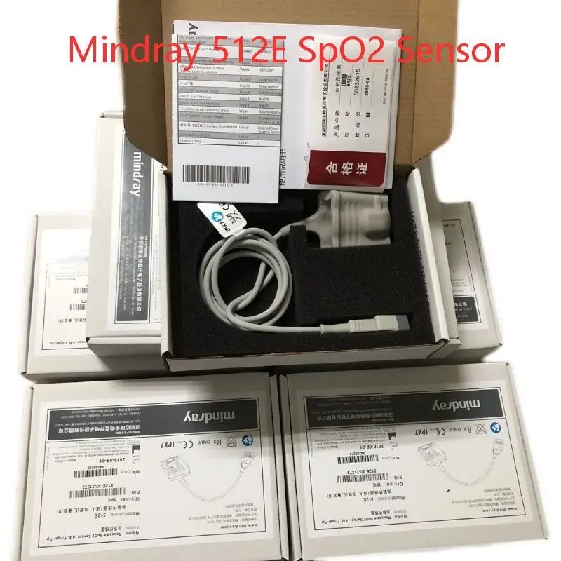 Фото 512E-30-90390 Оригинальный многоразовый датчик SpO2 Mindray для взрослых, рукав для пальцев, тип 512E, многоразовый датчик SpO2, кончик пальца №3