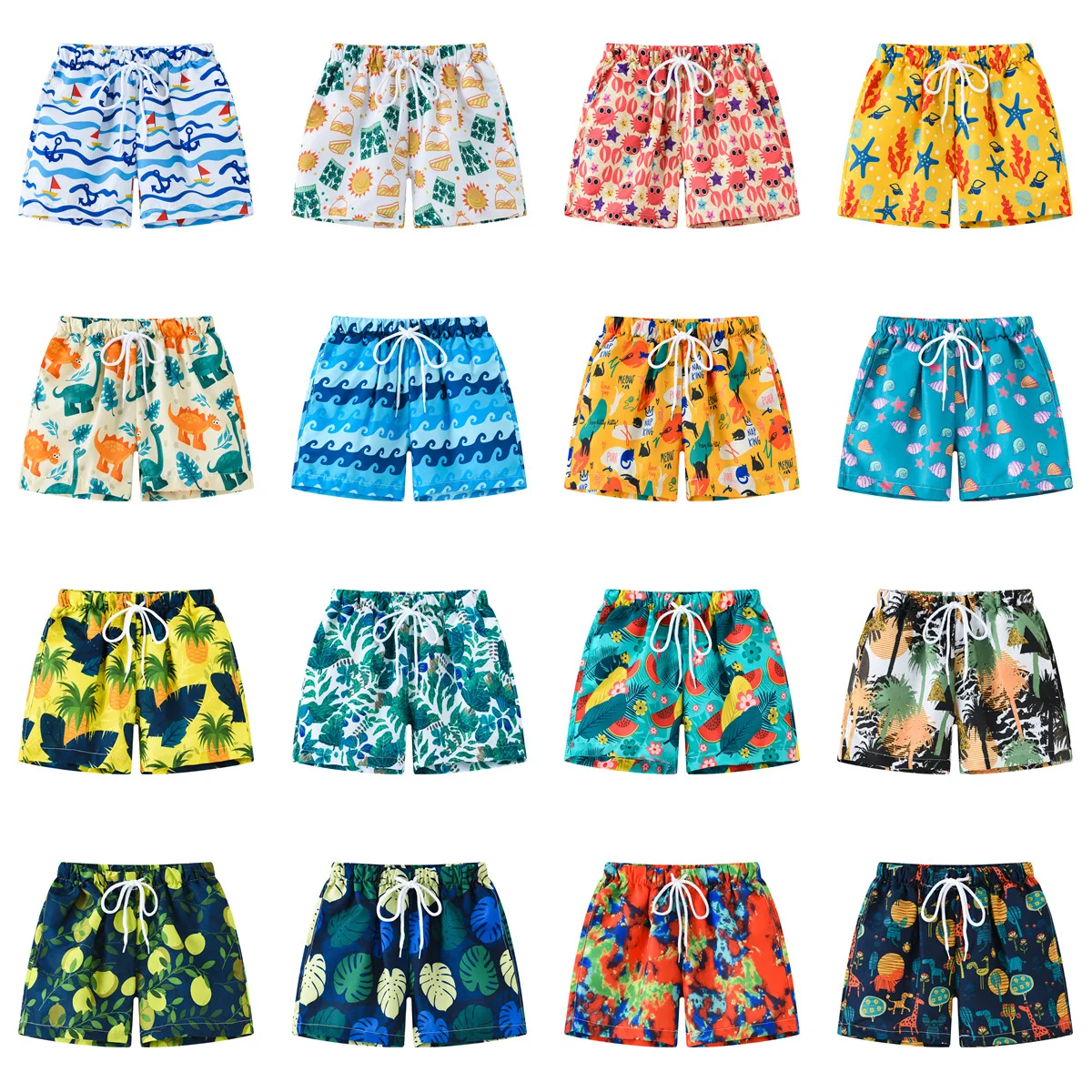Summer Swimming Trunks For Boy Kids Swimwear Beach Shorts For Girls Boy Swimsuit Children's Swimming Pants 3-8 Years