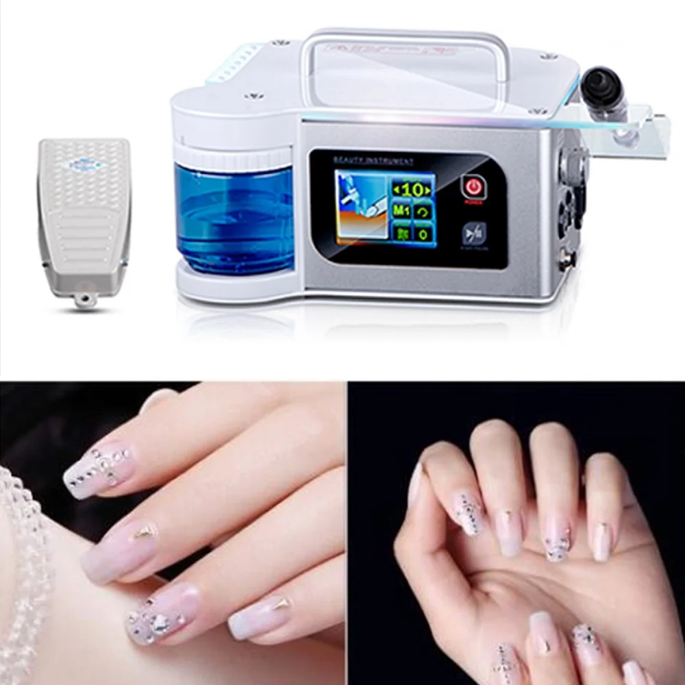 

Professional Automatic Stone Nail Art Product Drilling Fingers Nail Driller with Water Spray Pedicure Machine Portable Version
