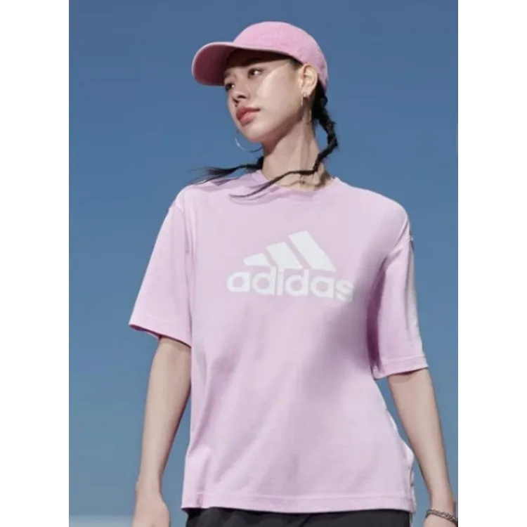 Женская сиреневая футболка Adidas
