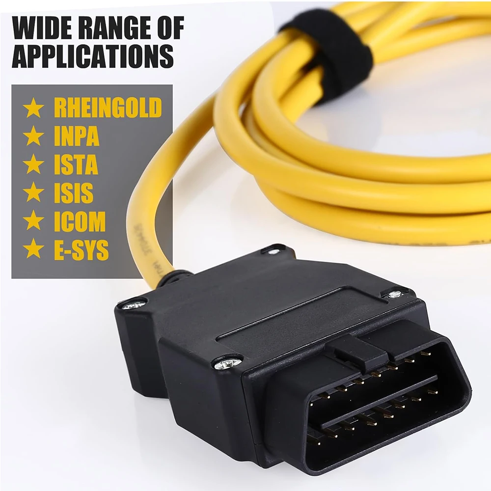 Фото Кабель OBD2 ENET Bimmercode для кодирования BMW серии F |   E SYS ISTA+ ICOM Bootmod3 Bimmerlink OBD |   Сверхмощный кабель №2