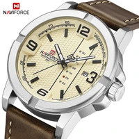 naviforce luxury brand watches for men waterproof date display quatrtz clock leather strap creative wristwatch relogio masculino