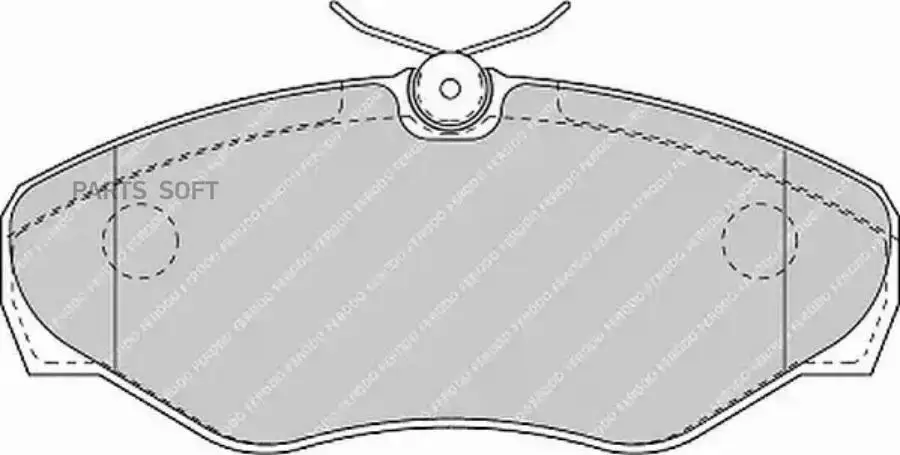 FERODO FVR1515 Комплект тормозных колодок дисковый тормоз