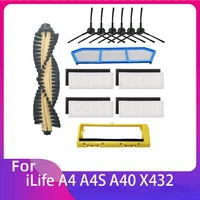 for ilife chuwi a4 a4s a40 x432 roller main side spin brush mop cloth hepa filter strainer amibot spirit h2o robot cleaner kit