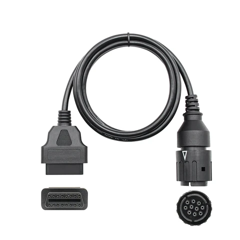 Адаптер 1 м для мотоциклов BMW, 10-контактный интерфейс ICOM D для BMW, 10-контактный на 16-контактный диагностический разъем OBD2, удлинитель OBDII для мотоциклов