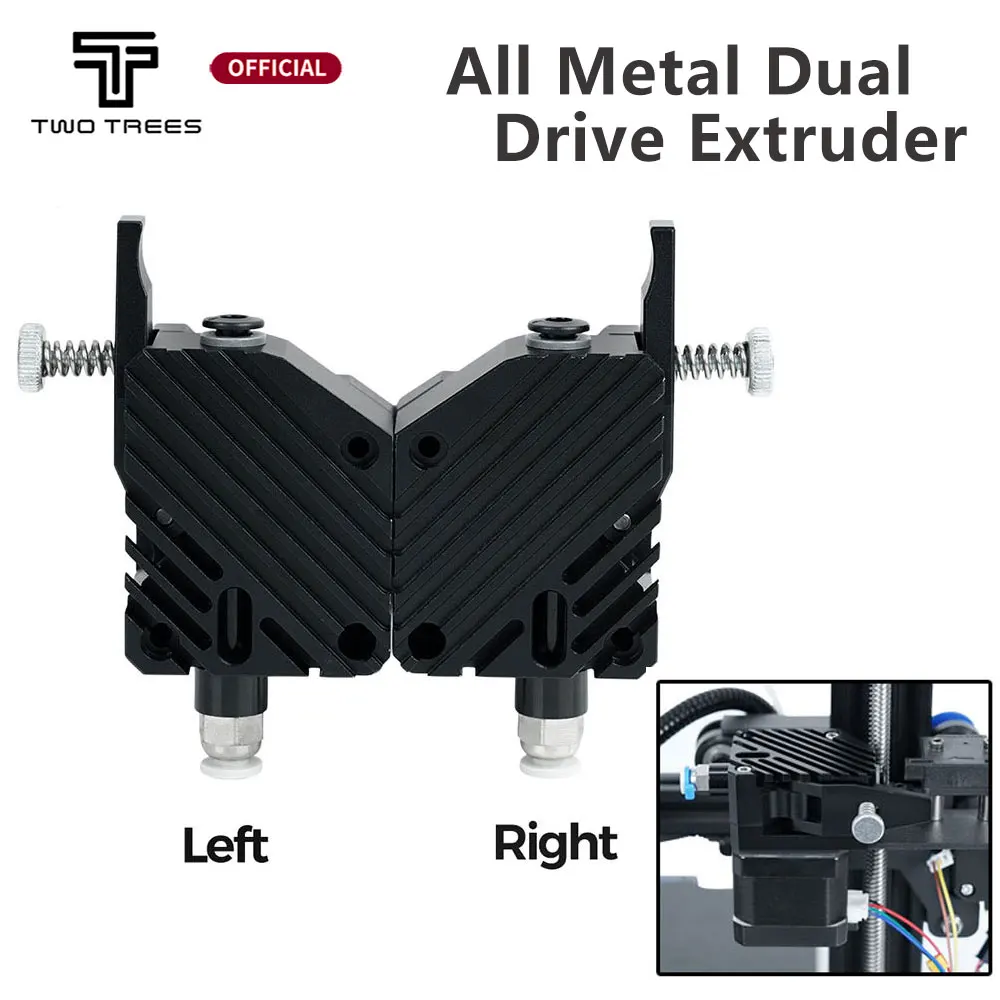 All Metal Dual Drive Extruder Right/Left DDB Extruder Cloned Btech Bowden For Creality CR10 MK3 Ender 3 Voron SP-5 Printer