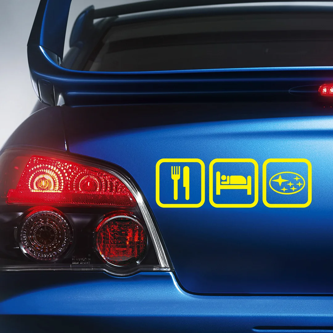 Наклейка на авто для SUBARU - Жизнь Субариста виниловая наклейка стикер стекло