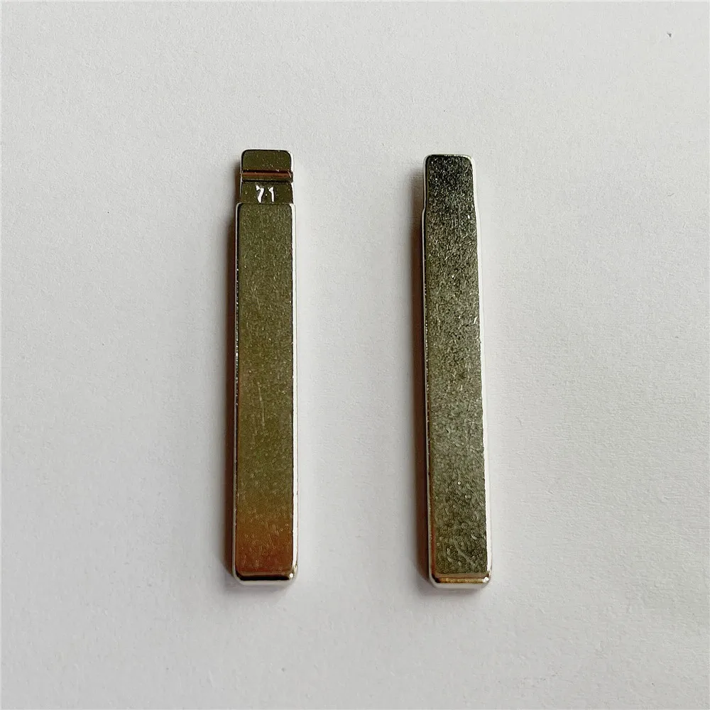 10 шт. металлический необработанный откидной ключ KD для дистанционного ключа #71