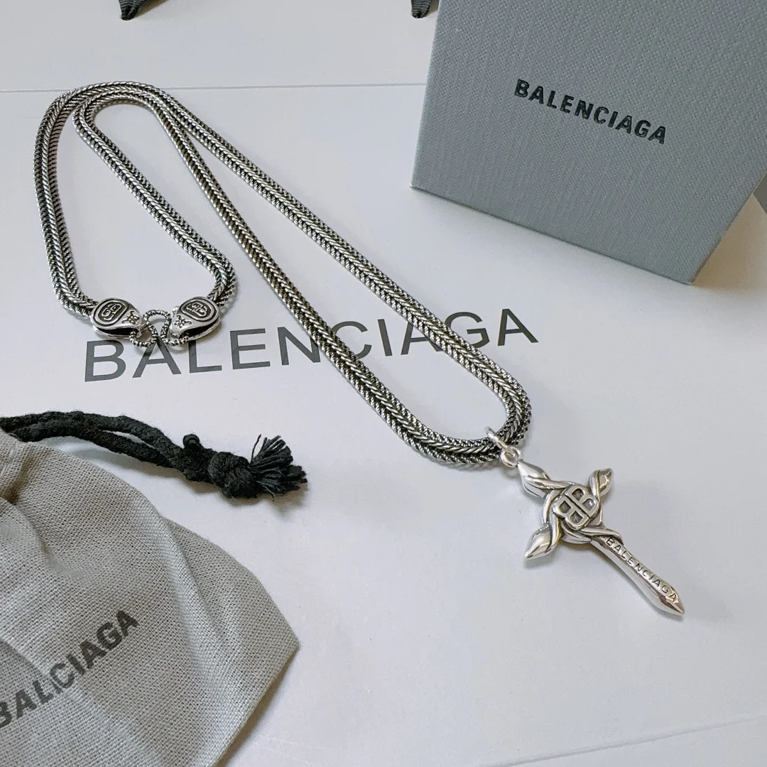 Balenciaga Style Copy 1: 1 Новые кресты классические украшения ретро мужское ожерелье