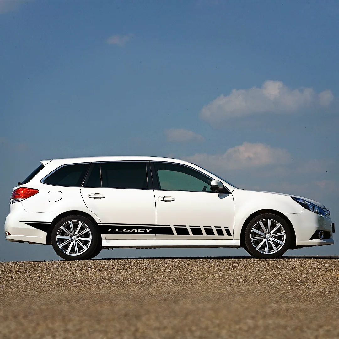 Комплект наклеек на борта SUBARU LEGACY виниловые наклейки тюнинг бесплатная доставка