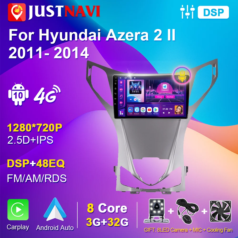 

CAR RADIO Electronics ANDROID Intelligent System for Hyundai Azera 2 II 2011- 2014 MULTIMEDIA PLAYER Stereo Receiver 2 Din Navi