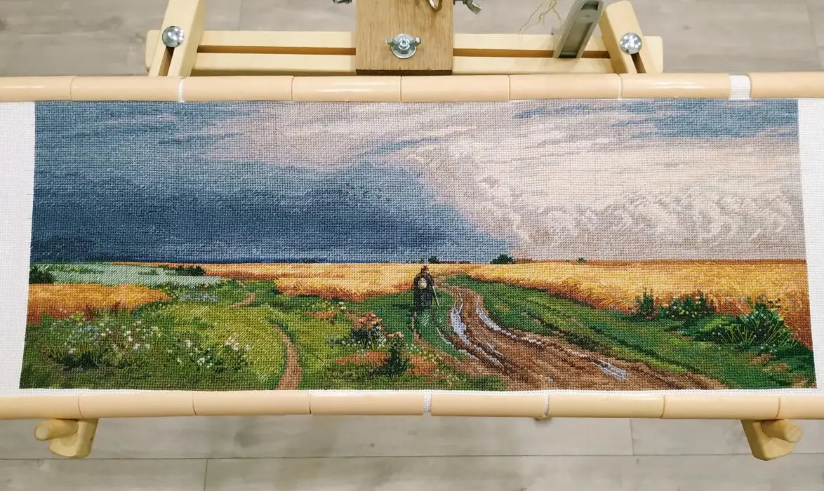 Схема вышивки дорога во ржи панна