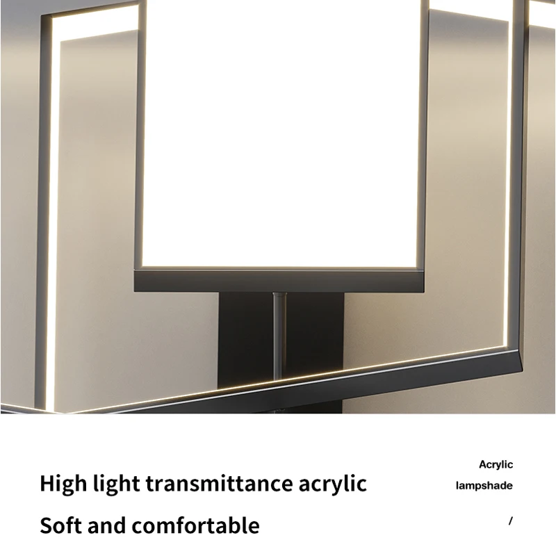 Современный потолочный светильник для гостиной спальни декор комнаты черная