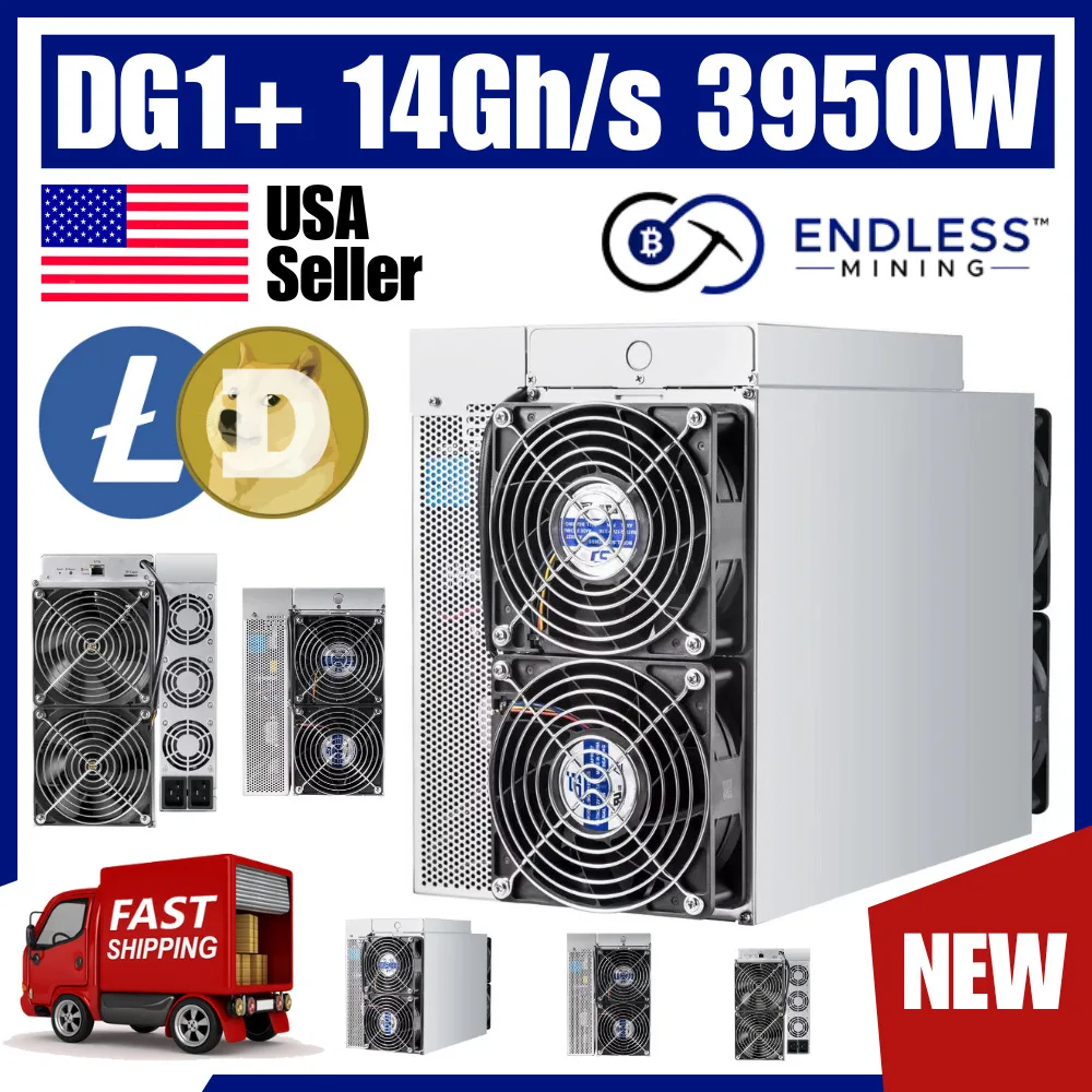 КУПИТЬ СЕЙЧАС НОВЫЙ Elphapex DG1+ 14Gh/s 3950W — Scrypt | LTC+DOGE – 200–240 В EndlessMining ™️