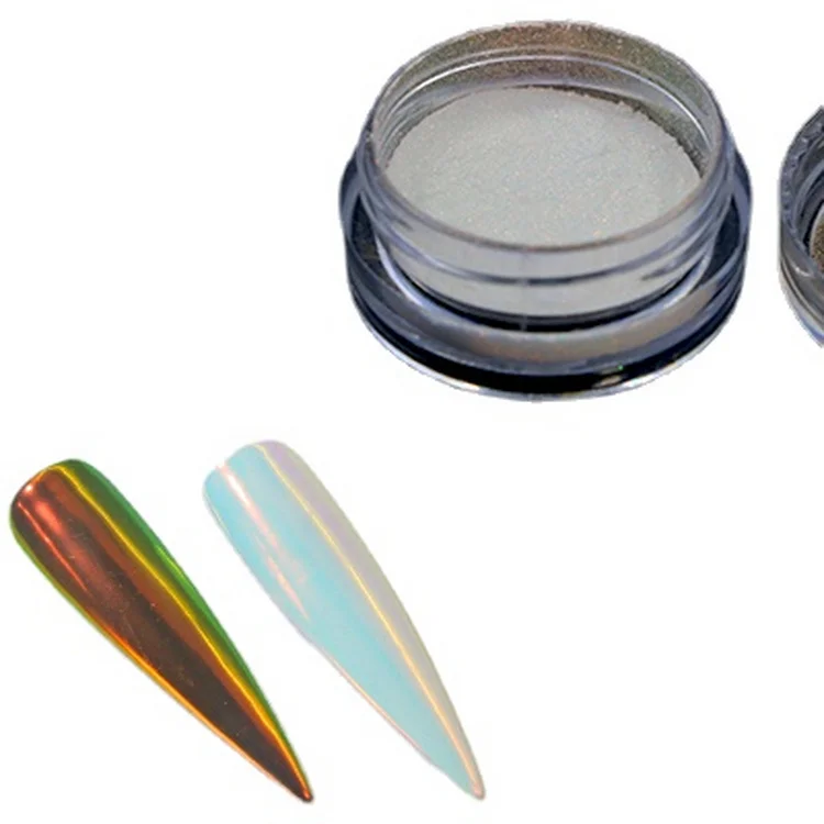 Зеркальный хромовый порошок для ногтей единорога Aurora 5 г/лот пигмент |