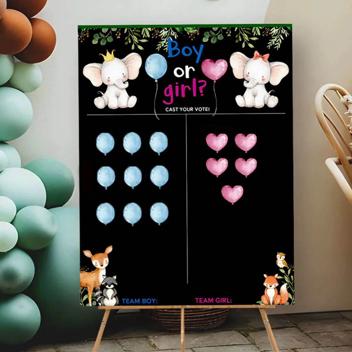 

Gender Reveal Boy Or Girl Voting Game Poster Board With Stickers Baby Shower Birthday Party Decor Gender Reveal Party Supplies