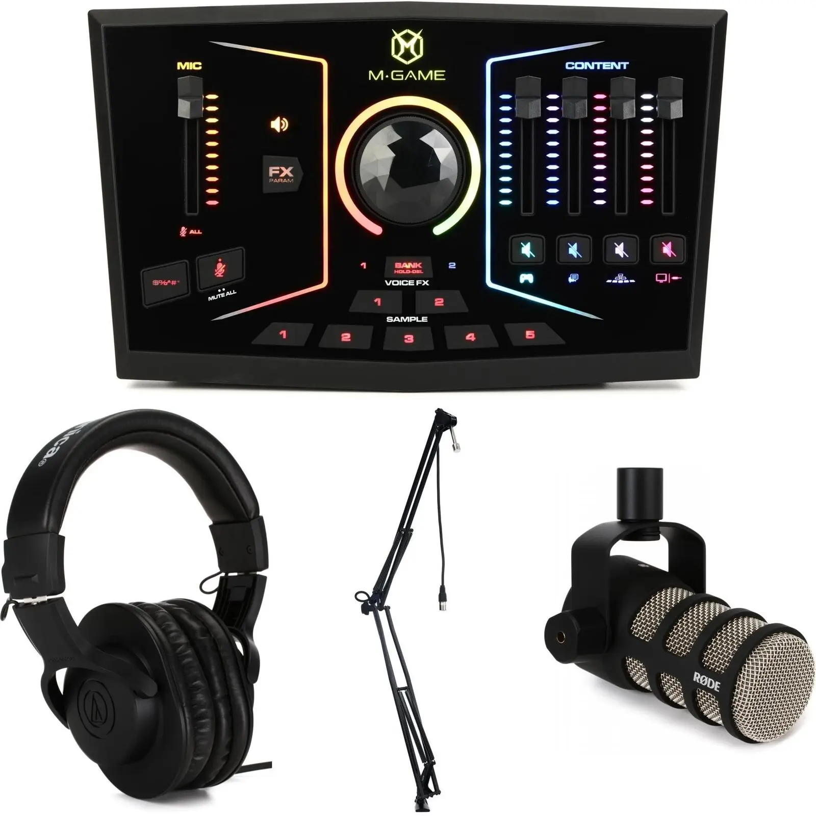 

END OF THE YEAR SALES M-Game RGB Dual Mixer Streaming Bundle